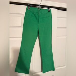 Zara Green Flared Trousers